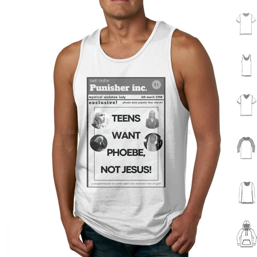 Teens Want Phoebe Bridgers Not Jesus! Poster Design Tank Tops Vest Sleeveless Boygenius Phoebe Bridgers Lucy Dacus