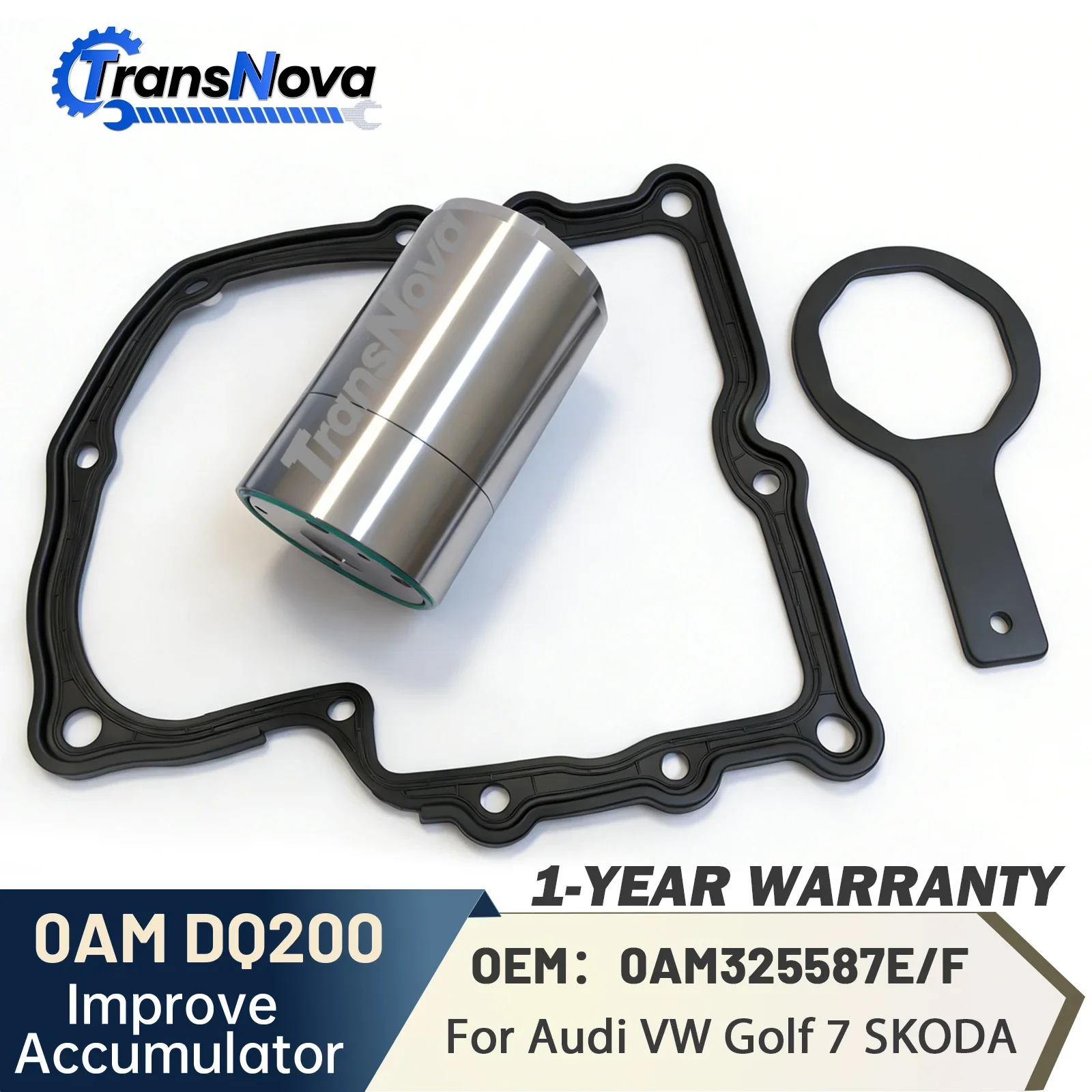 

TransNova Upgraded DQ200 0AM Mechatronic Accumulator Repair Kit DSG Transmission 7 Speed NEW For VW TT Golf 7 AUDI A3 A4 A1 SEAT