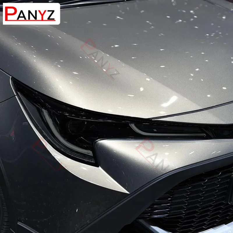 

For Toyota Corolla E210 2019 2020 NMS 2014-2018 Car Headlight Protective Film Headlamp Transparent Black TPU Sticker