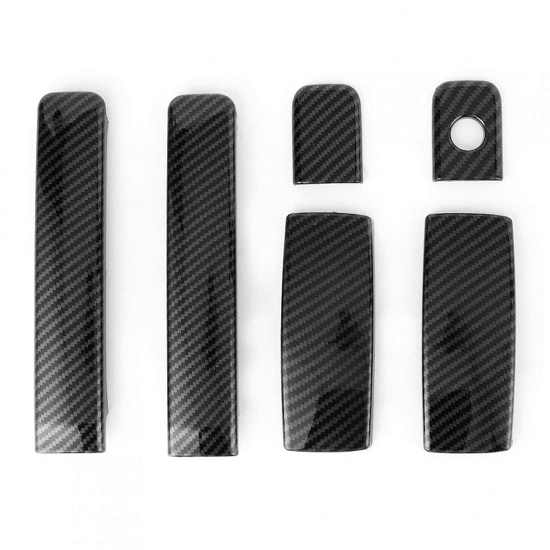 ABS Carbon Fiber Car Door Handle Cover Trim For HYUNDAI GRAND STAREX (H1) 2019 SL Car Styling Accessories Car Handle Cover