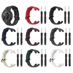 Silicone Band For Amazfits T-Rex Replacement Strap For Amazfits T-REX Smart Watch Bracelet Soft Sport Wrist Strap