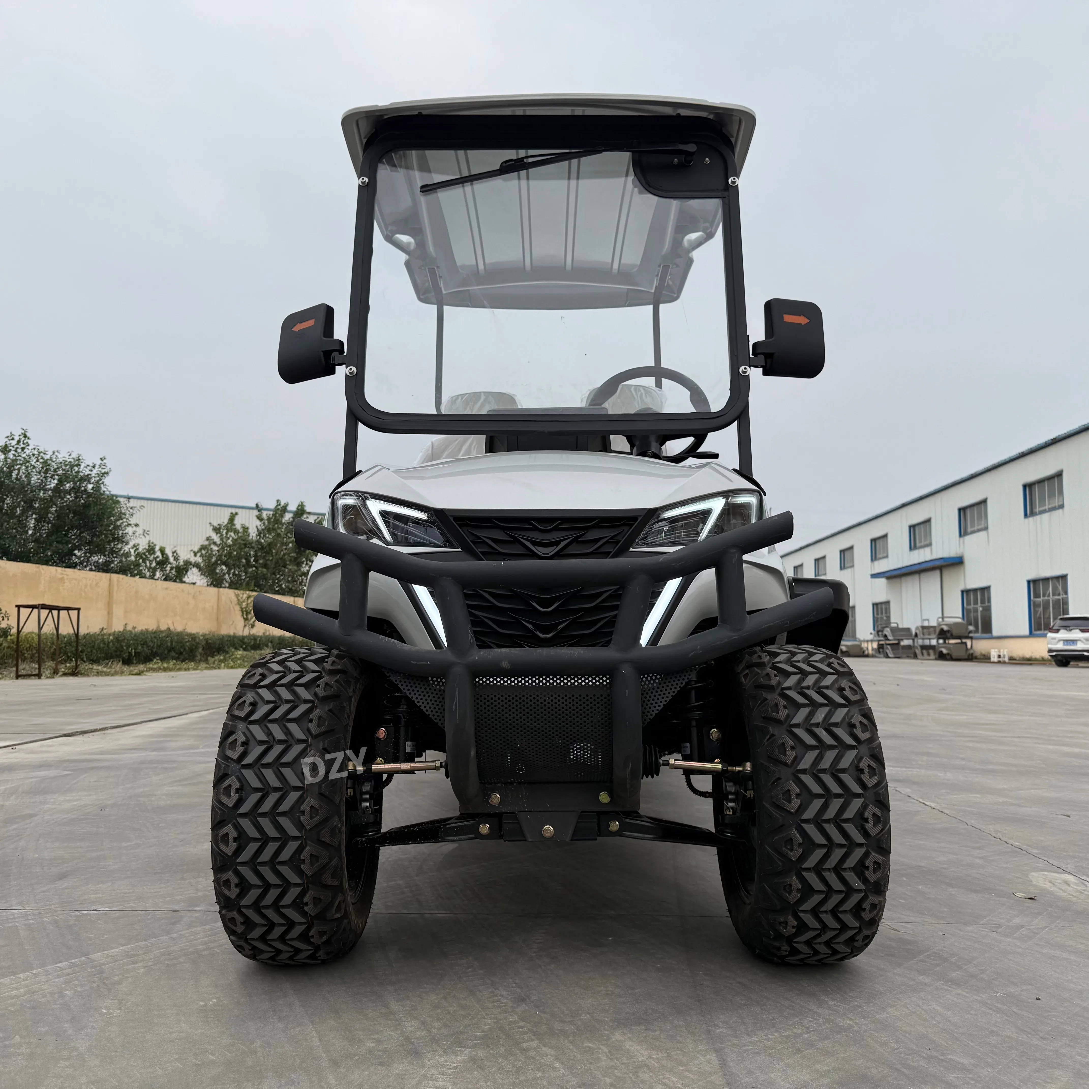 CE Certification New Product Luxury Heavy duty 2-seater Electric Big Wheel Club Cart Golf Cart  Electric handcart hunting cart