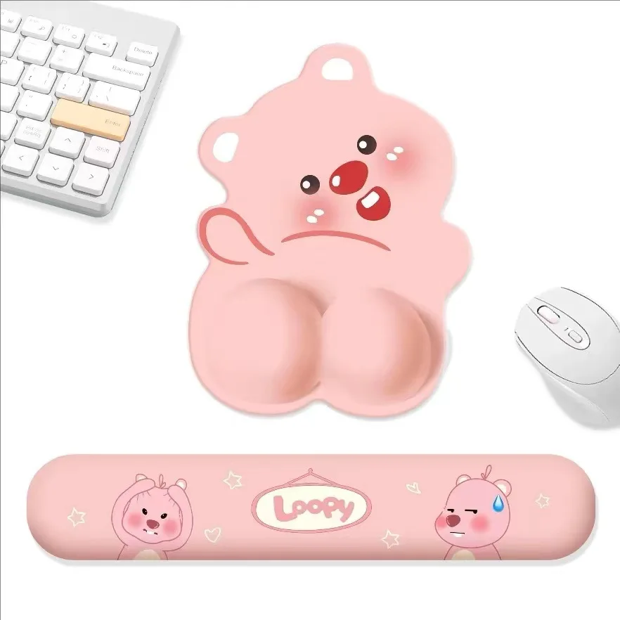 New Cute Pink Butt Panda Mouse Pads Silicone Wrist Mouse Pads Creative Funny Mouse Hand Rest Computer Office Non Slip Mouse Pads