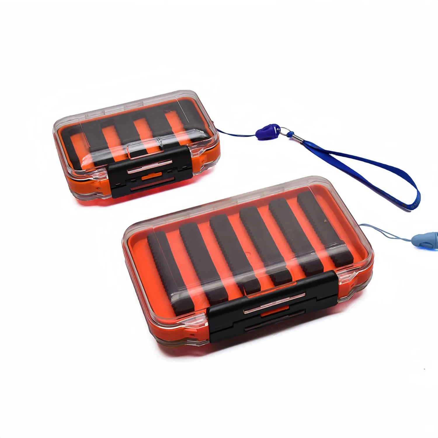 Sided Fishing Tackle Fly Box Fishing Accessories Tool  Box Double Layer Carp  Fishing Goods  Lure Boxes Fishing rod holder Sissy