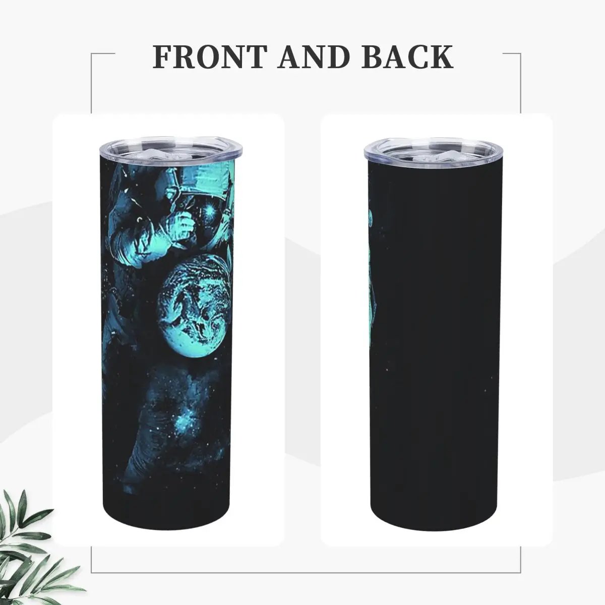 It's A Small World After All Stainless Steel Tumbler Vacuum Insulated Mugs Thermal Cold Bottle Straw With Lid 20oz