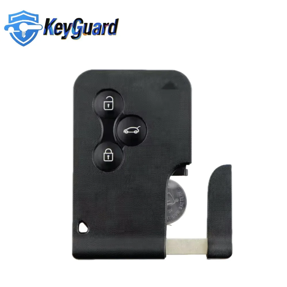 Keyguard مفتاح لرينو كليو لوجان ميجان 2 3 كوليوس ذات المناظر الطبيعية الخلابة 3 أزرار حافظة مفتاح بعيد مفتاح صغير استبدال البطاقة الذكية