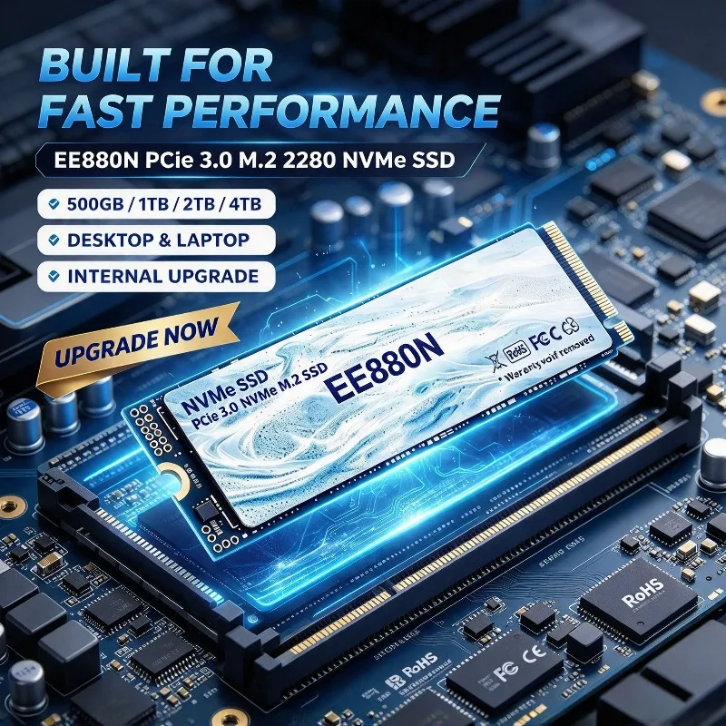 2026 EE880N M.2 SSD Hard Disk 2TB 4TB NVMe M2 SSD 500GB PCIe 3.0 Internal Solid State Drive For Laptop Desktop PC Fast