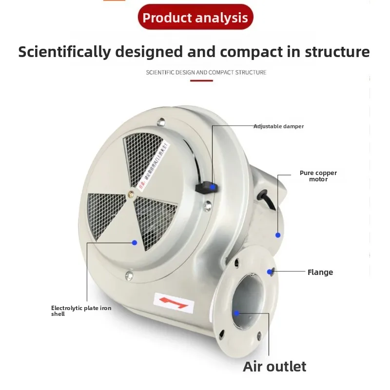 Suitable for  Injection Molding Drying Drum Blower 25/50KG100kg Plastic Drying Drum Dryer Fan Baking Hopper Fan