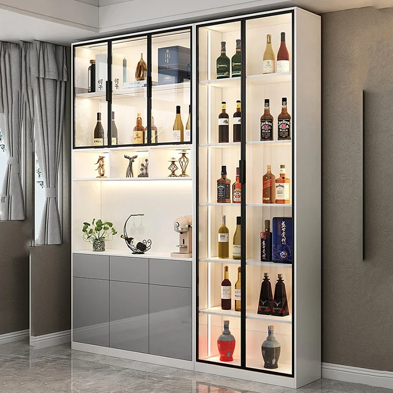 

Glass Jewelry Dry Cabinet Display Liquor Modern Racks Retail Corner Glass Cabinet Floor Vitrina Para Boutique Hotel Furniture