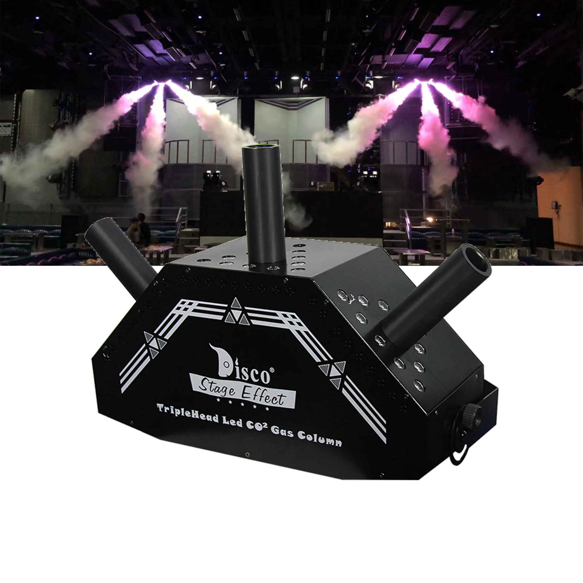 

Высококачественный светодиодный необычный реактивный аппарат Co2 улучшенный струйный дым CO2 для мероприятий, ночных клубов, баров, свадеб, рекламных вечеринок