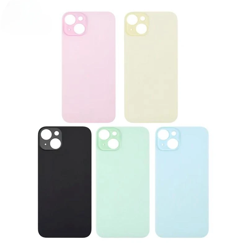 back cover glass For Iphone 15 Plus 15 Big Hole Back Battery Cover Rear Panel Housing Case Repair Parts