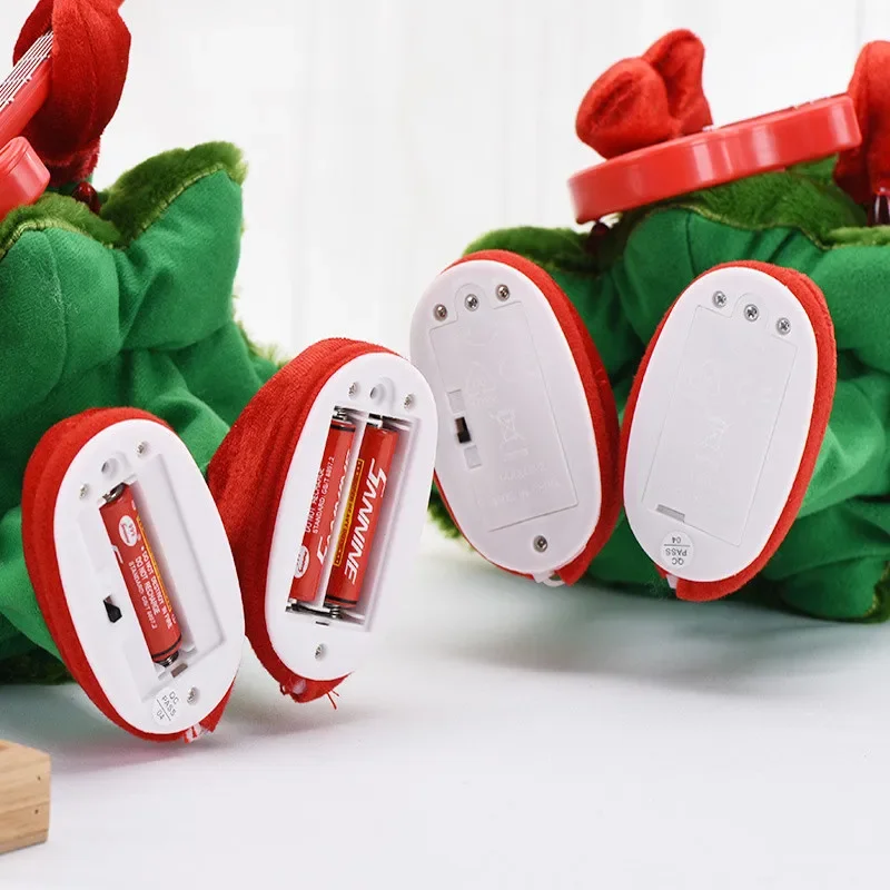 ألعاب قطيفة كهربائية شجرة عيد الميلاد المضحكة التي يمكنها الرقص والغناء هدايا عيد الميلاد للأطفال #5