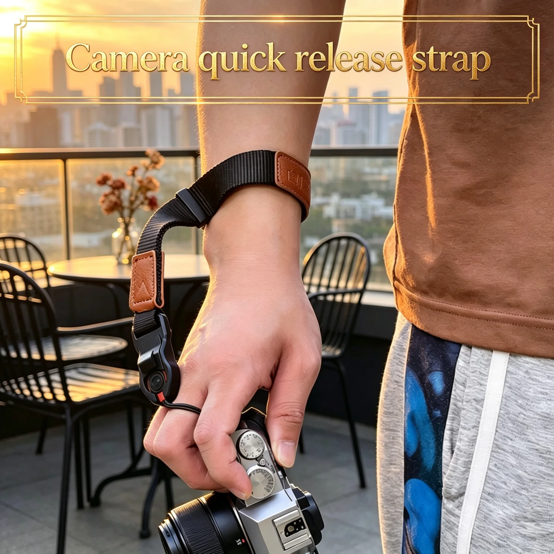 Quick Release Adjustable Anti Slip Anti Lost Camera Wrist Strap Safety Lanyard for Canon Sony Nikon Fuji Olympus DSLR Mirrorless