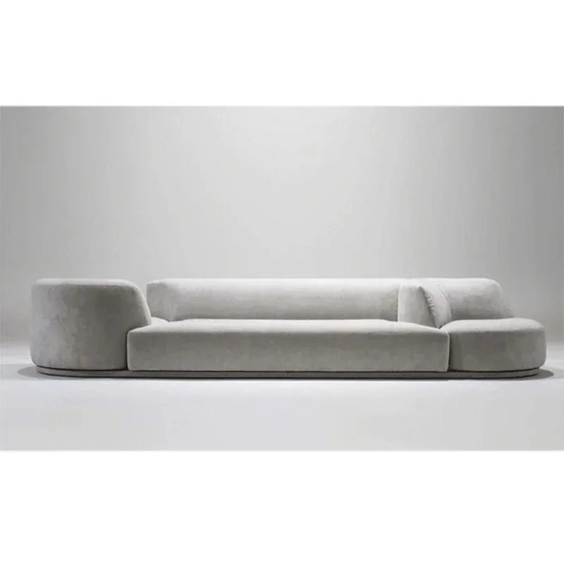 Sofa Italian minimalist living room creative straight row rotating combination sofa