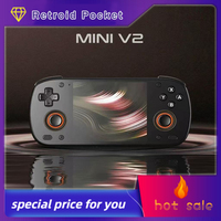 Retroid Pocket MiniV2 SD865 Portable Console Android Gaming Console Wi-Fi6 Bluetooth 5.1 Active Cool 3.92Inch 8:7 OLED Screen
