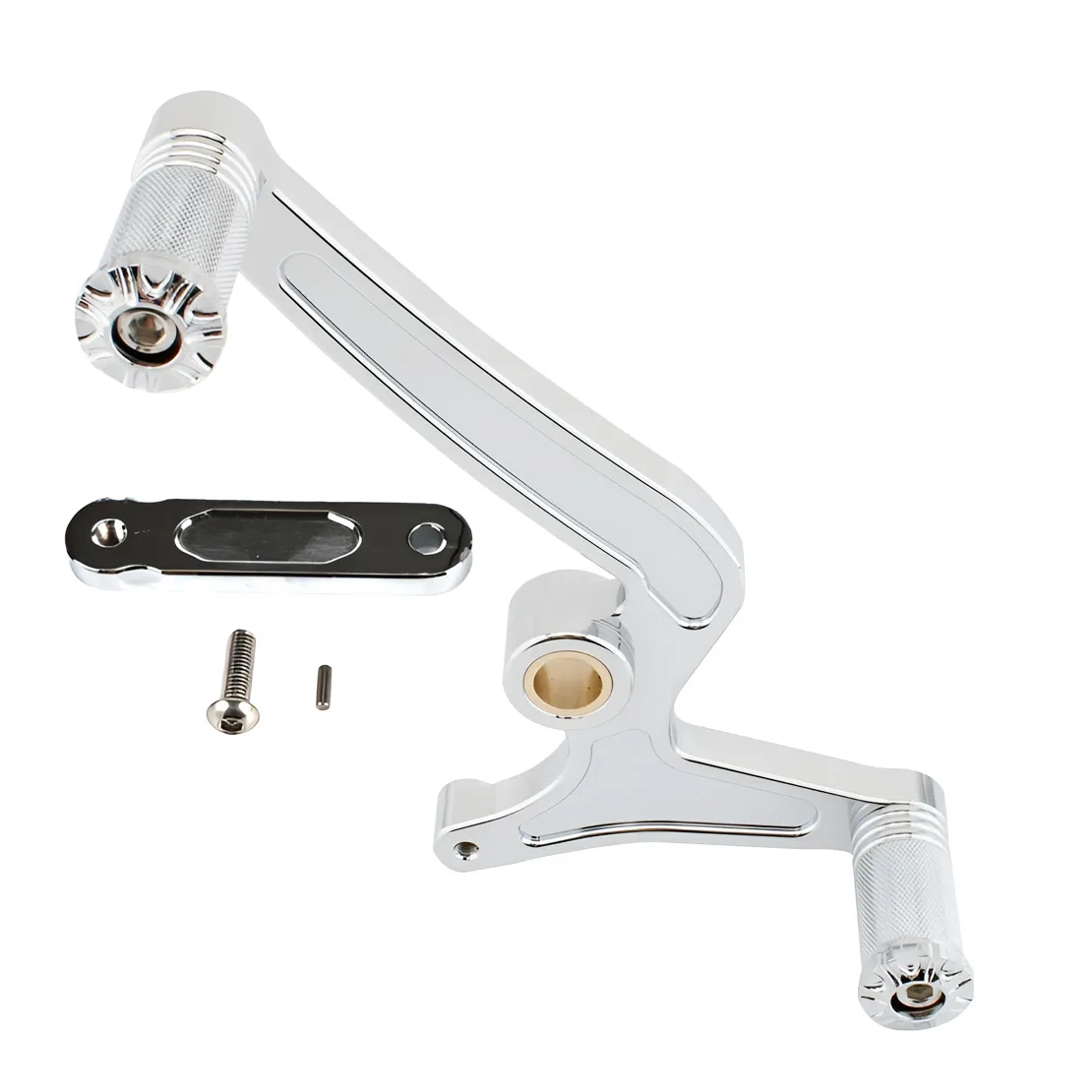

Chrome Heel Toe Gear Shift Lever Shifter Level Pedal Peg fit for Indian Scout Sixty Hussar Bobber 2015-2022
