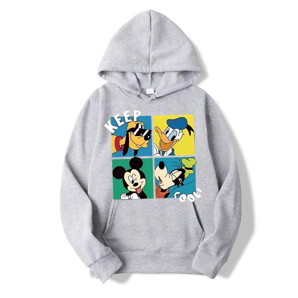 Disney Mickey Hoodies Women Cool Cartoon Graphic Sweatshirts Funny Hoody Hip Pop Streetwear Tops Hoodie Casual Girl Boy Clothes