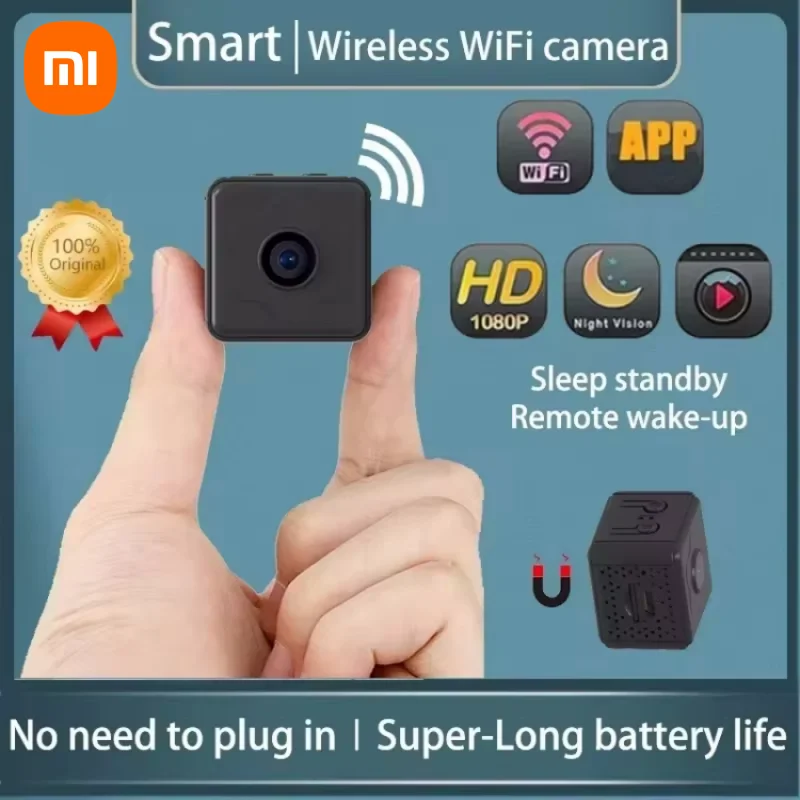 Xiaomi Wireless WiFi Camera Remote Monitor Mini Camera Tiny Home IP Camera With Built-In Battery In Super-Long Battery Life New