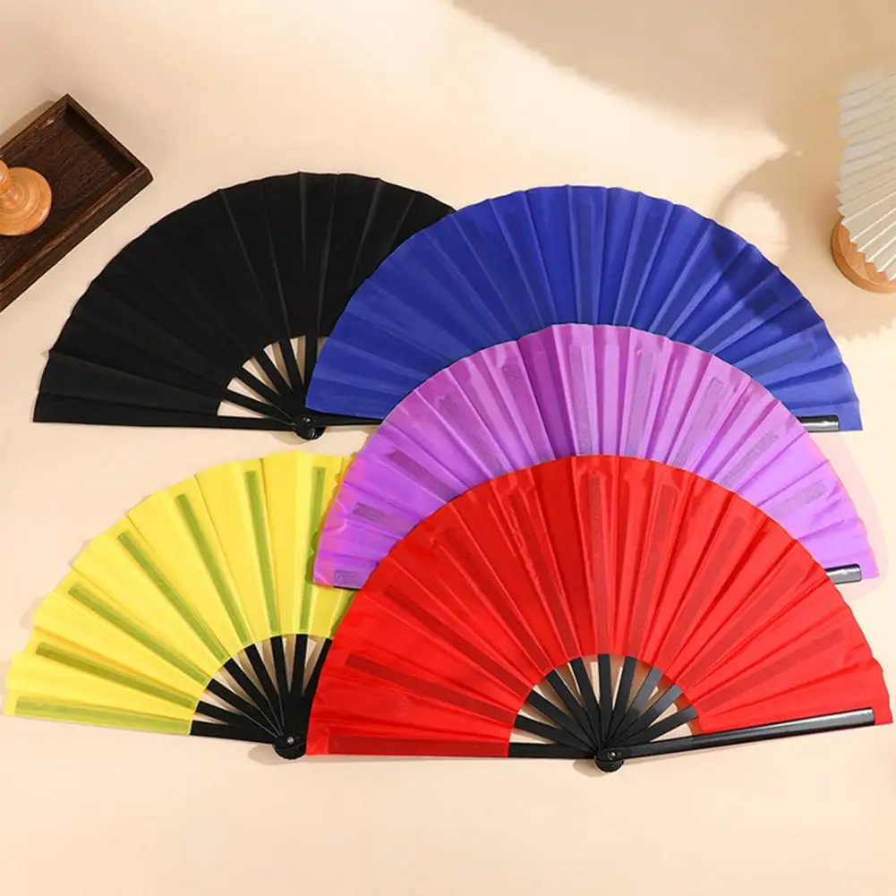 33cm Folding Fan Chinese Style Dance Performance Handheld Fan Portable Summer Cooling Fan Decoration Wedding Party Accessories