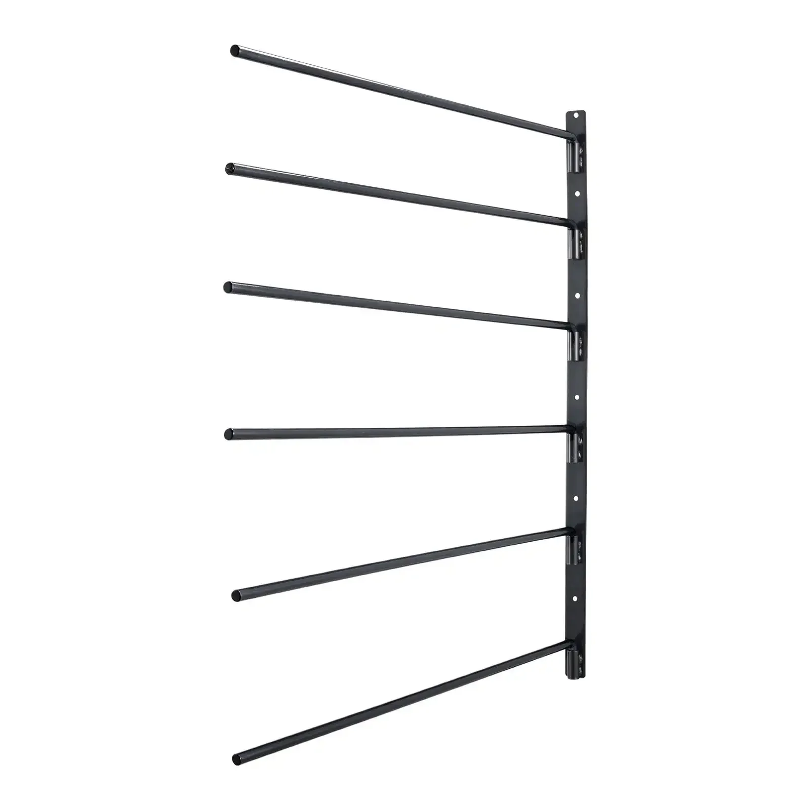 Naścienny stojak na siodła z sześcioma poziomami, angielski, zachodni stojak na siodła dla koni