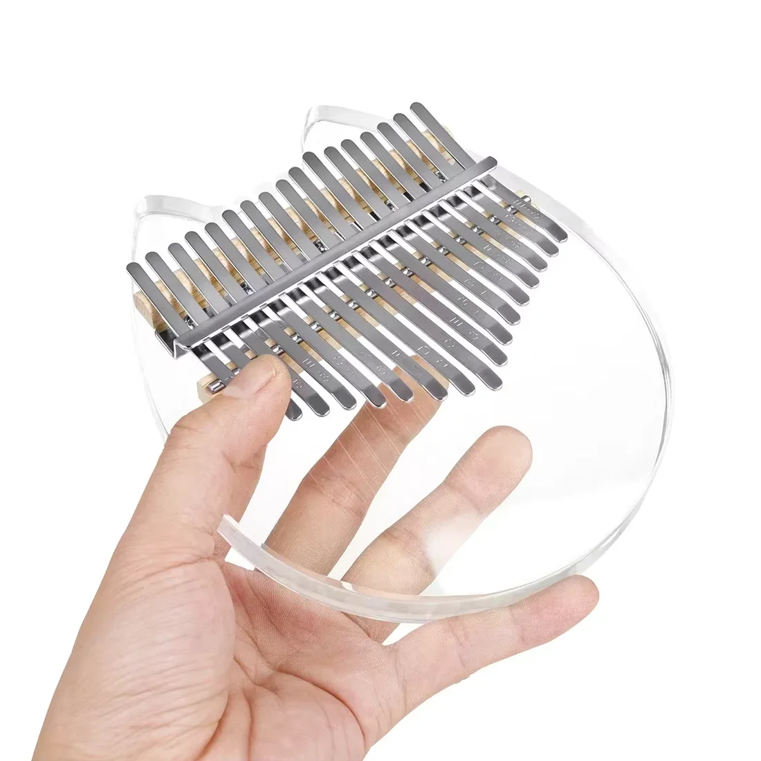 17-Key Kalimba Clear Crystal Acrylic Thumb Piano Kalimba with EVA Protective Case Finger Piano For Kids Adult Beginners view 5