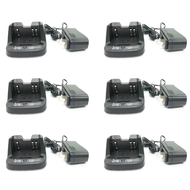 

B63B-6X BC-193 Liion Battery Fast Dock Charger For ICOM BP-265 BP263 Radio IC-V80 V80E T70A T70E US Plug