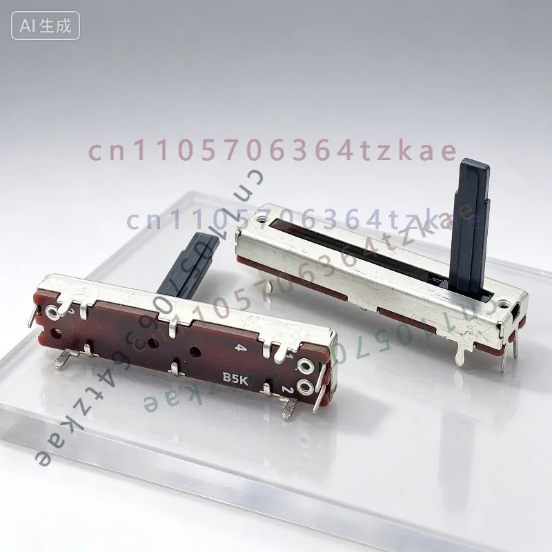 Pack FOR 45mm B5K 3Pin Single Pole Straight Slide Potentiometer Audio Mixer Tone Volume Fader 30mm Travel