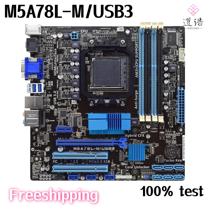 

For M5A78L-M/USB3 Motherboard 32GB HDMI Socket AM3+ DDR3 Micro ATX Mainboard 100% Tested Fully Work