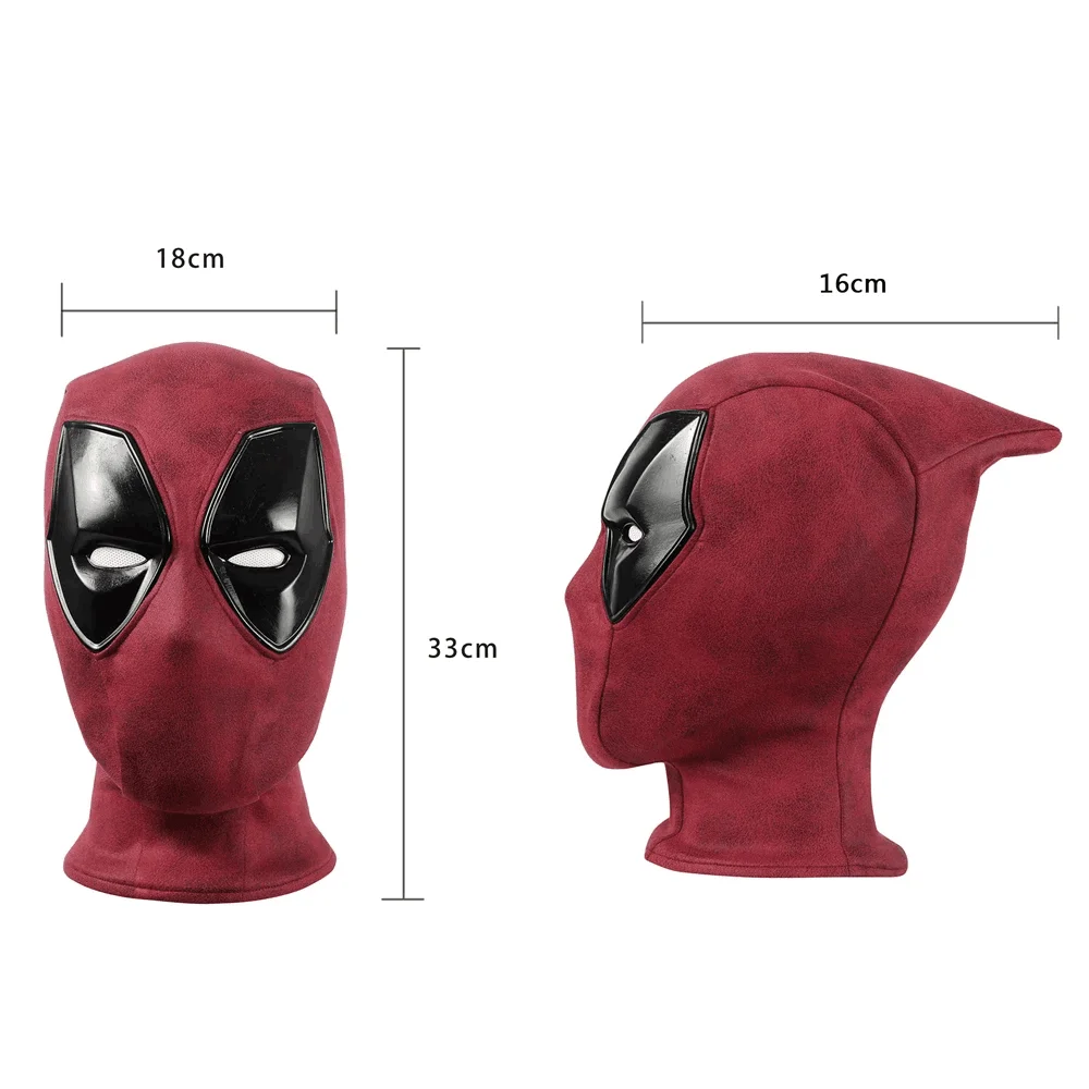 Halloween Superhero Deadpool Mask Faceshell Cosplay Thanksgiving Day Masquerade Adult Carnival Deadpool Headgear Costume XMAS