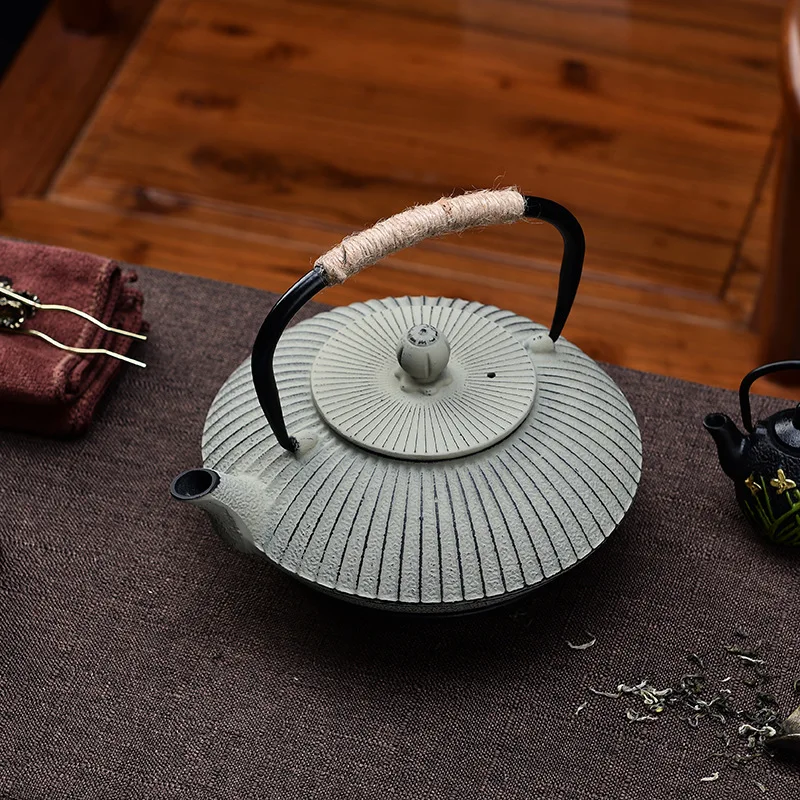 Japanese Umbrella Shaped Teapot Cast Iron Teapot With Filter Screen Iron Pot For Boiling Water And Making Tea Household Iron Pot