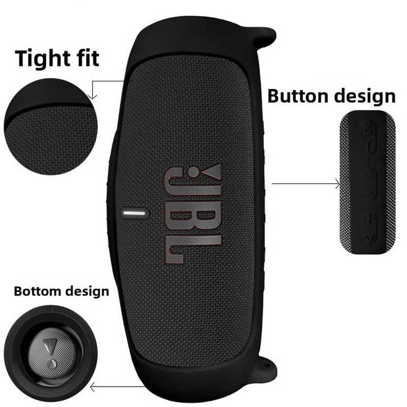 

Силиконовый защитный чехол для Bluetooth-колонки JBL Charge 5, портативный мягкий силиконовый чехол для колонки JBL Wave 5