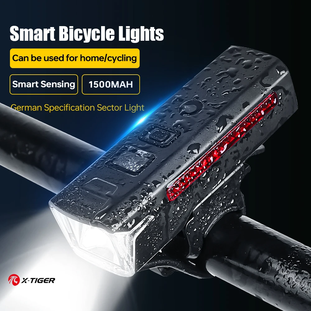 X-TIGER Bike Headlight Bicycle Light 500Lumen  Power Bank Flashlight Handlebar USB Charging MTB Road Highlight