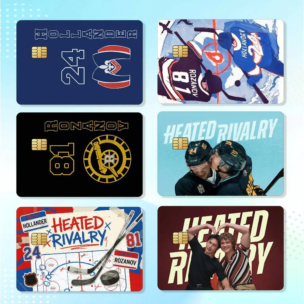 Popular TV Heated Rivalry Waterproof Card Stickers For Credit Cards Debit Cards And Transit Cards 4pcs