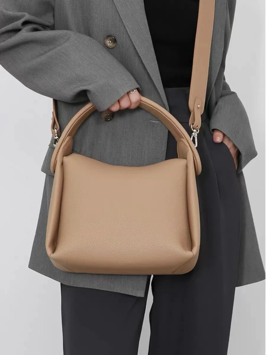 High Quality Textured Fashion Hobo Bag Women's Handbag Lady Purse Shoulder Messenger Bag Lady Purse Female Casual Bag