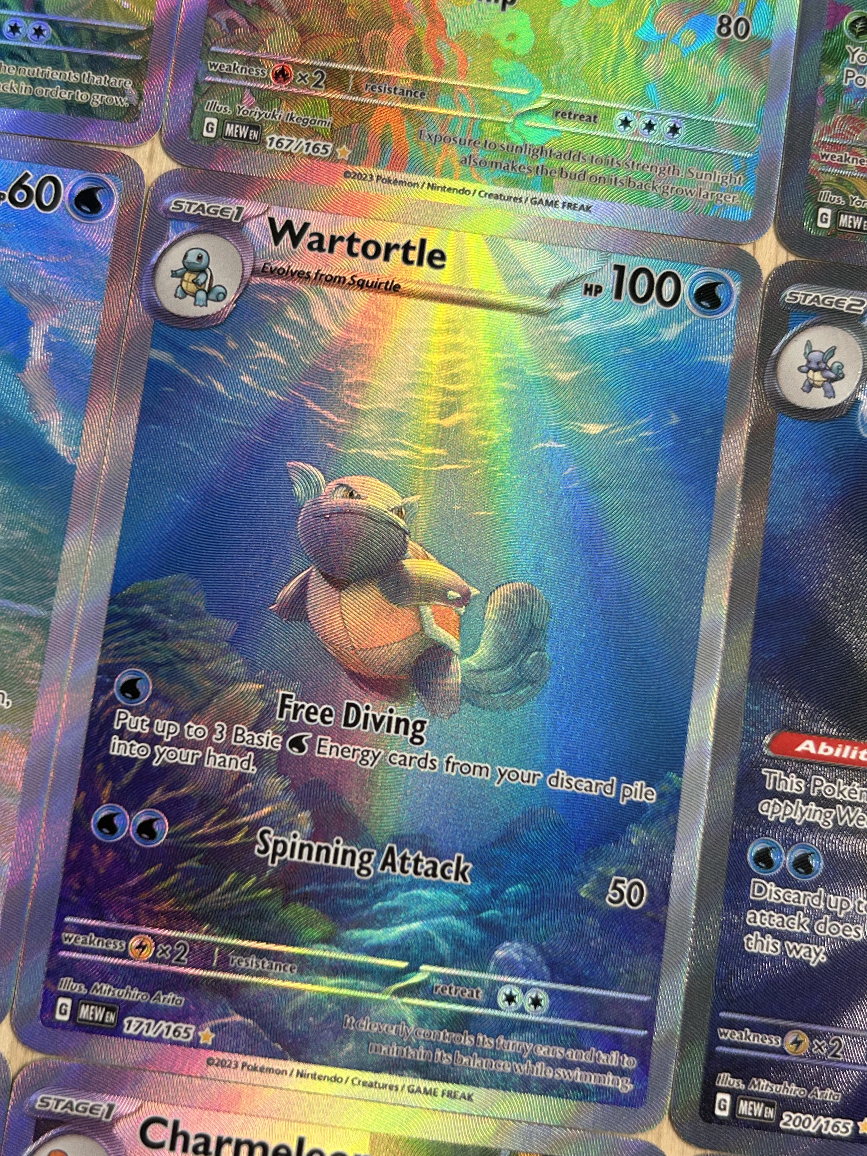 9 stks PTCG NIEUWE-200/165 Anime Engels Kaart Charizard Wartortle Blastoise Ivysaur Venusaur Game Collection Card Shining Textuur Speelgoed