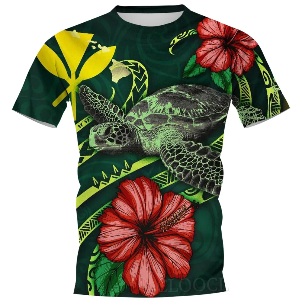 Hawaii Men's Short Sleeve Crew Neck T-shirt Summer Outdoor Special Casual Comfort Tops Harajuku  Woman S-7XL Oversized T Shirt