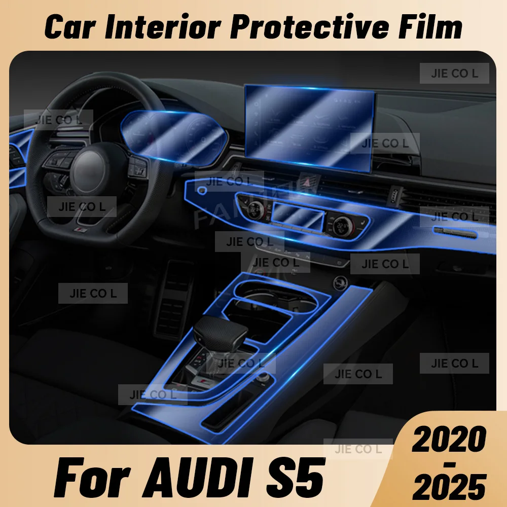 

Anti-scratch Car Interior Center Console Media Dashboard Navigation TPU Protector Film For AUDI S5 2020-2025 Sticker