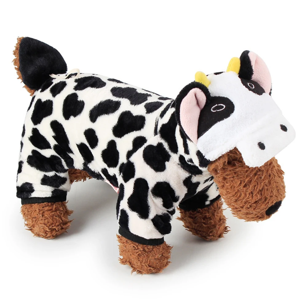 

Designer Dog Outfit Warm Clothes Small Dogs Puppies Daily Wear Special Occasions Halloween Christmas Photo Shoots Pet Cow Hoodie