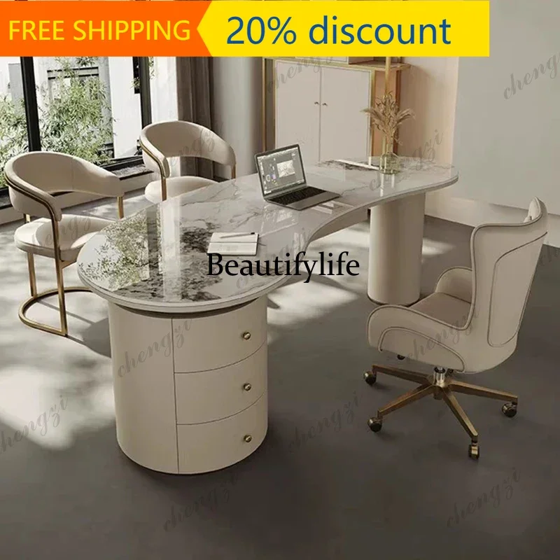132 Drawer Fashion Office Desk Reception Executive Standing Conference Office Desk Computer Nordic Mesas Escritorio Home Furnitu