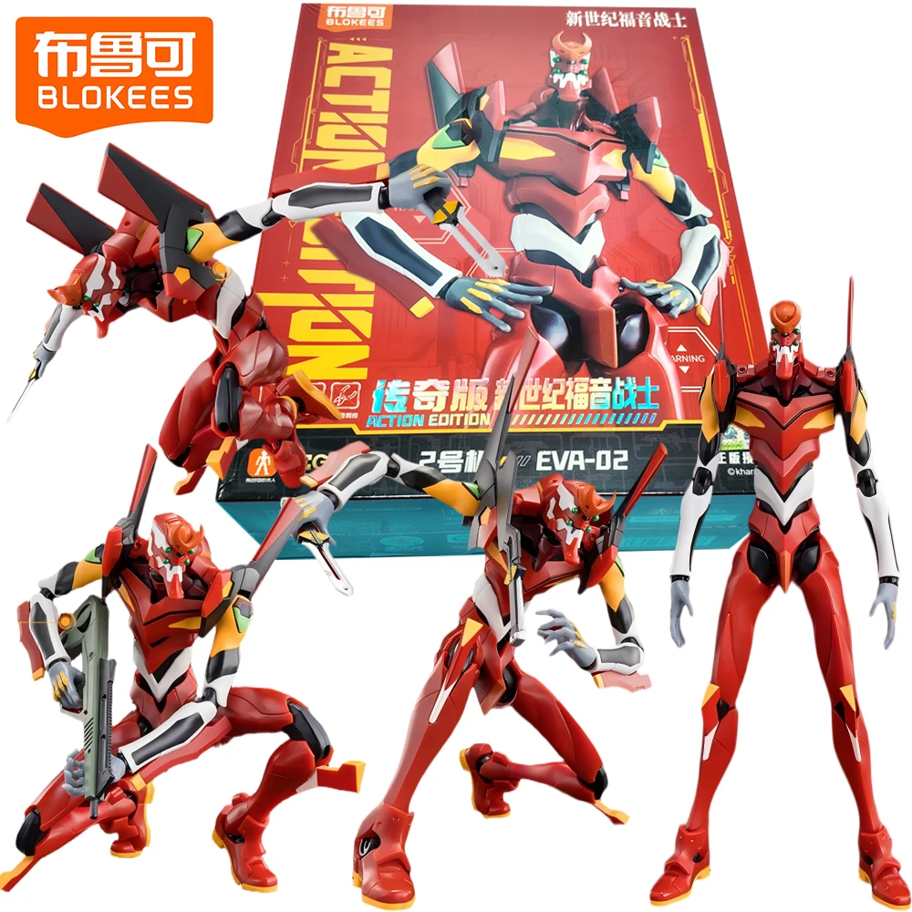 

Original BLOKEES Neon Genesis Evangelion EVA-02 Action Figures Collectible Assembled Model Kits Delightful Gifts for Anime Fans
