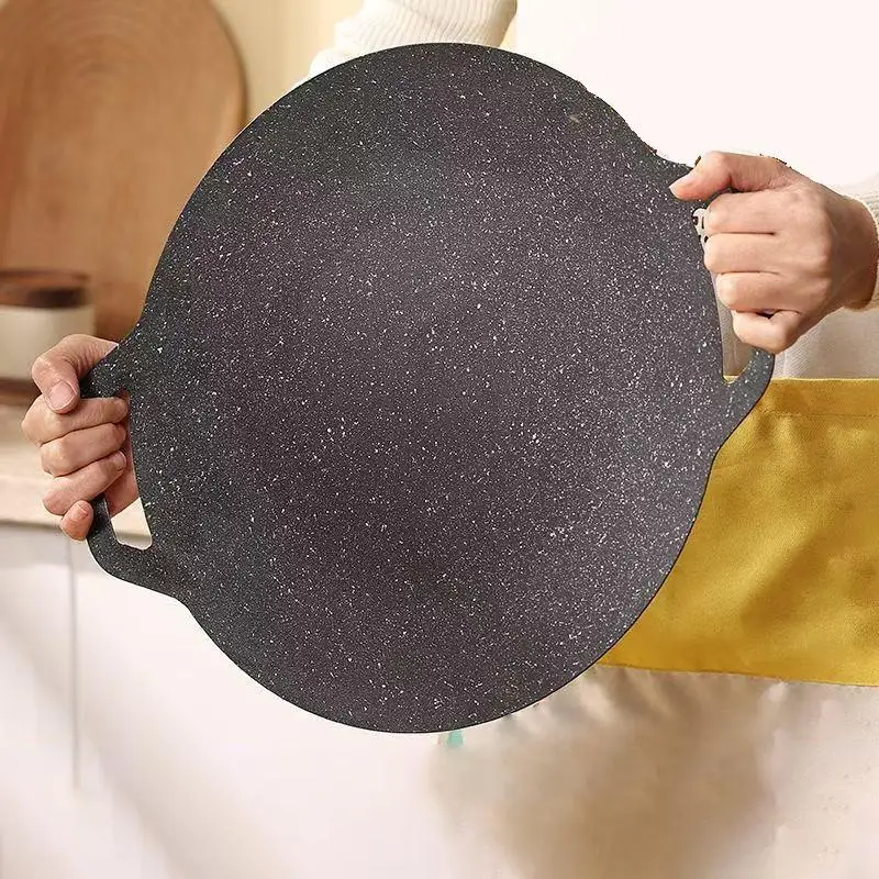 .Hot Sale-1Pcs Kitchen Non-stick Pan 28/30/32/34/38cm Korean Maifan Stone BBQ Grill Pan Outdoor Barbecue Pot 2026 view 4