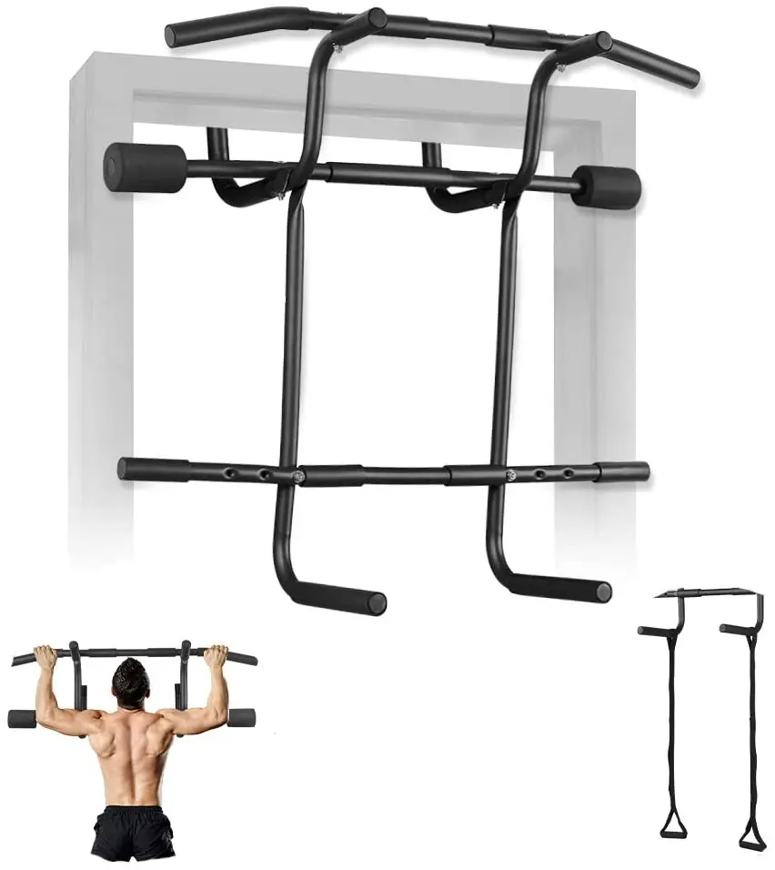 Multi-Gym Doorway Pull Up Bar Dips Bar Fitness For Home Strength Training Bar And Suspension Straps Gym System Exercise Chin-Up