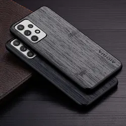 Case for Samsung Galaxy A52s A52 A51 A50S A50 A30S A30 A5 4G 5G bamboo wood pattern Leather cover for Samsung Galaxy A52s case