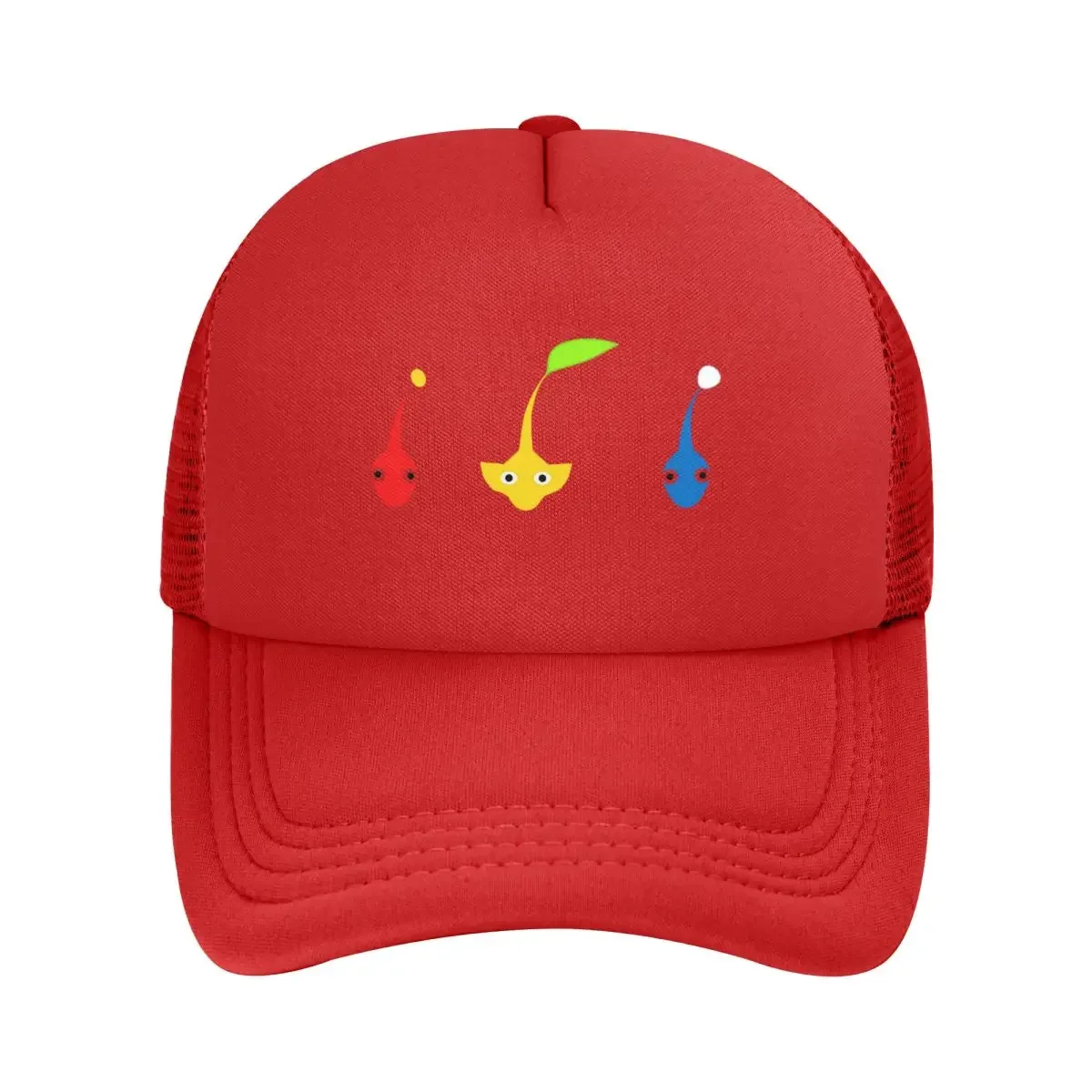 Pikmin Characters Mesh Baseball Caps Snapback Fashion Baseball Hats Breathable Casual Casquette Outdoor For Men's And Women's