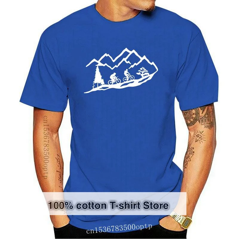 

New 2021 tee Mountain Biking T Shirt Summer O Neck Cotton Cool T-shirts Birthday Gift Tshirt Tee Unisex Mans