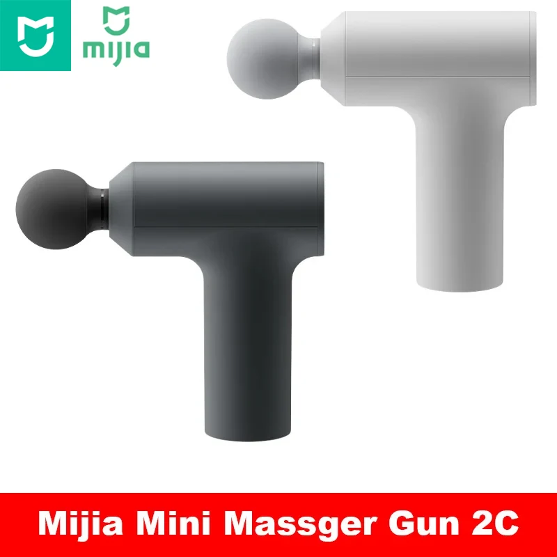 

Mijia Mini Fascia Gun 2C Thrust 12kg Smart Gear Memory 350g Portable 2500rpm High Speed 3 Heads Massage for Sport Office Relax