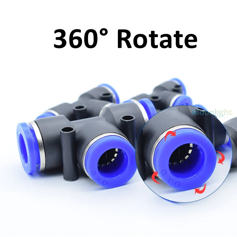 1Pcs PEG Blue Pneumatic Fitting Pipe Connector Tube Air Quick Fittings Water Push In Hose Couping reducer 4-6-4mm 5 8mm