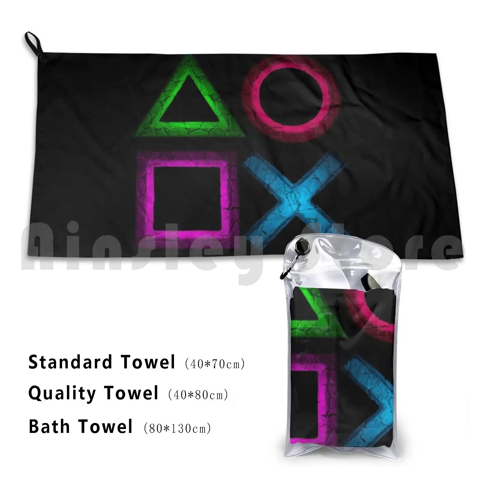 Buttons Custom Towel Bath Towel One Controller Console Button Gamer Gaming Game Video Game Games