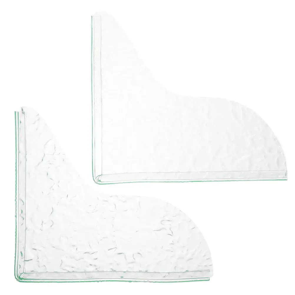 

2Pcs Acrylic Bathroom Sink Splash Guard with Wave Pattern Design Waterproof Splash Protector for Bathtub Washbasin Kitchen Sink