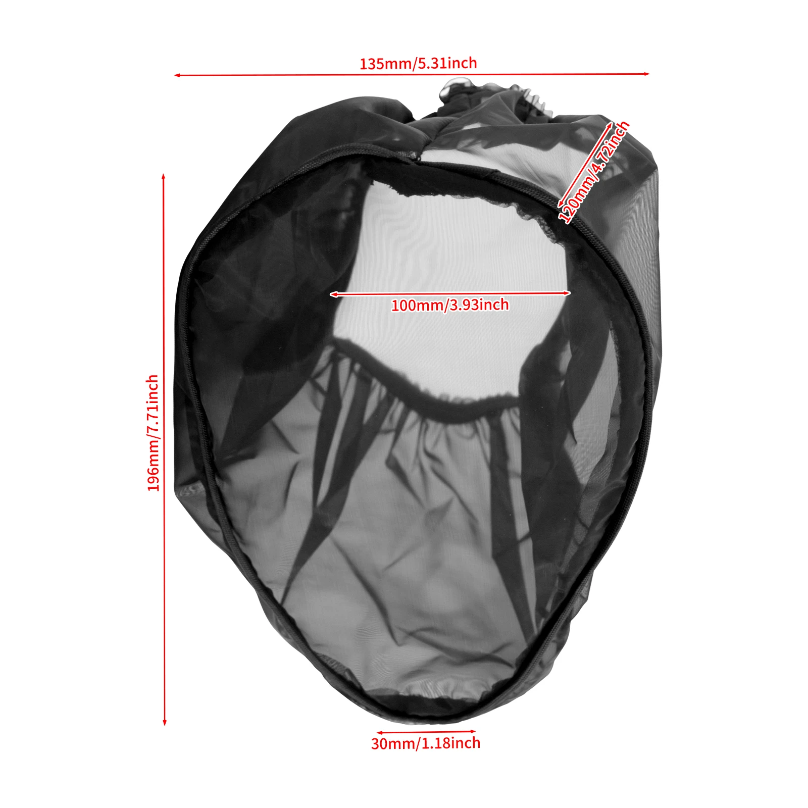 Motorcycle Rain Sock Air Filter Cover Waterproof Protective Cover Black For Touring For Dyna Softail Sportster 883 1200 48 72